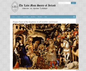 Latinmassireland.com(The Latin Mass Society of Ireland) Screenshot