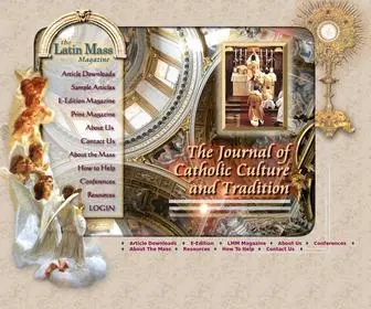 Latinmassmagazine.com(The Latin Mass Magazine) Screenshot