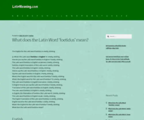 Latinmeaning.com(Latinmeaning) Screenshot