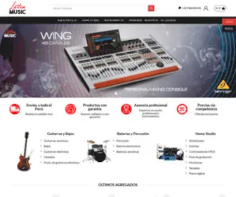 Latinmusic.pe(Tienda de Instrumentos Musicales y Audio Profesional) Screenshot