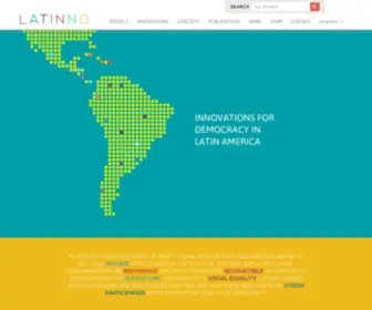 Latinno.net(Innovations for Democracy in Latin America) Screenshot