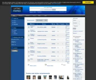 Latino-Poemas.net(Poesía) Screenshot