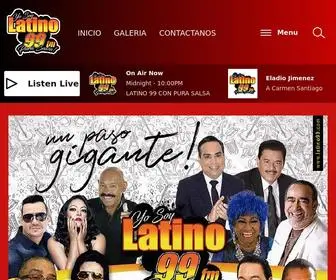 Latino99.com(LATINO 99 FM) Screenshot