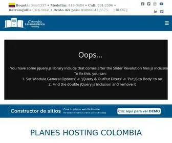 Latinoamericahosting.com.co(Hosting Colombia) Screenshot