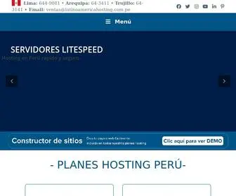 Latinoamericahosting.com.pe(Hosting Perú) Screenshot