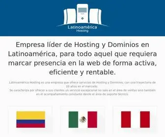Latinoamericahosting.com(Latinoamerica Hosting) Screenshot