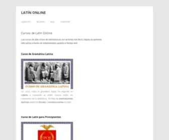 Latinonline.es(Cursos de latín online) Screenshot