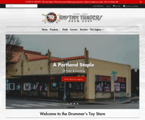 Latinrhythmtraders.com(Rhythm Traders Drum Shop) Screenshot