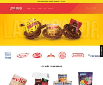 Latinsabor.com(Los mejores sabores de Latinoamérica. Venta al mayor y al detal) Screenshot