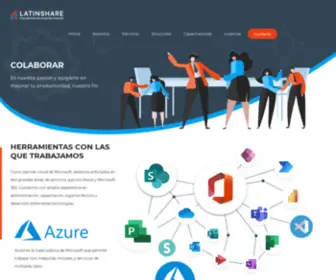 Latinshare.com(Especialistas en Microsoft 365 y Azure) Screenshot