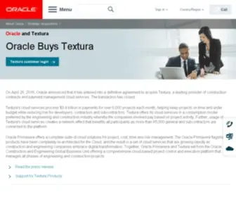 Latista.com(Oracle and Textura) Screenshot