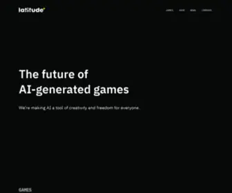 Latitude.io(The future of AI) Screenshot