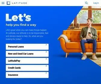 Latitudefinancial.com.au(Loans, Credit Cards & Insurance) Screenshot