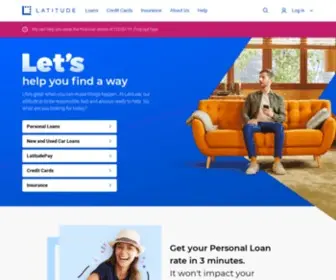 Latitudefinancial.com(Loans, Credit Cards & Insurance) Screenshot