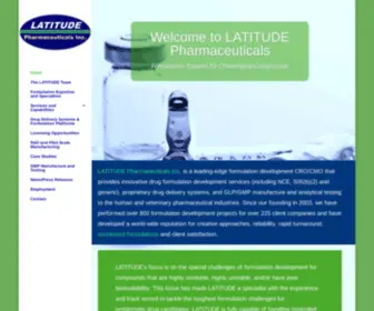Latitudepharma.com(Formulation development service) Screenshot