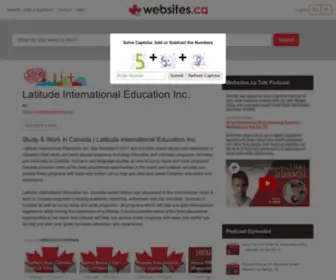 Latitudetravel.ca(Work and Study Abroad) Screenshot