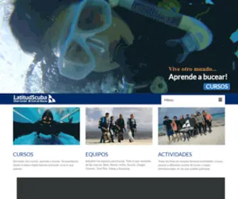 Latitudscuba.com(Latitud Scuba Club de Buceo) Screenshot