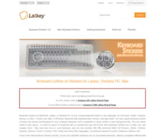 Latkey.com(Keyboard letters on stickers) Screenshot