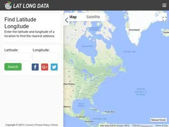Latlongdata.com(Latitude Longitude Data) Screenshot