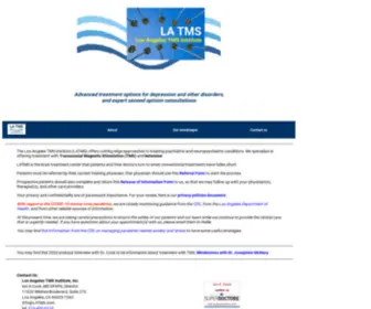 Latms.com(Los Angeles TMS Institute) Screenshot