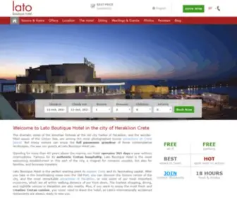 Lato.gr(Lato Boutique Hotel in Heraklion) Screenshot