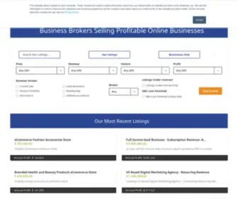 Latonas.com(Business Brokers Selling Profitable Online Businesses) Screenshot