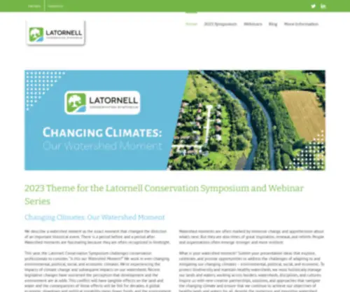 Latornell.ca(Latornell Conservation Symposium) Screenshot