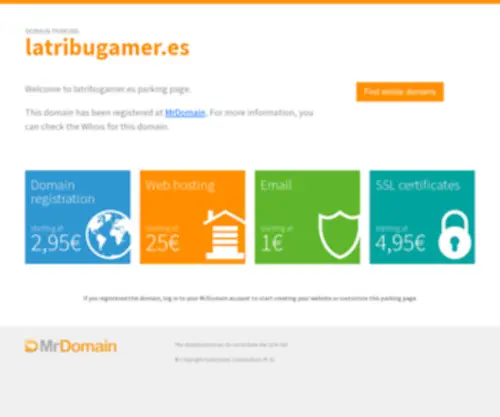 Latribugamer.es(Registrado en DonDominio) Screenshot