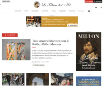 Latribunedelart.com(La Tribune de l'Art) Screenshot