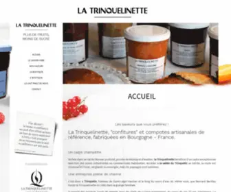 Latrinquelinette.com(Production de confiture artisanale allégée en sucre dans l’Yonne (89)) Screenshot