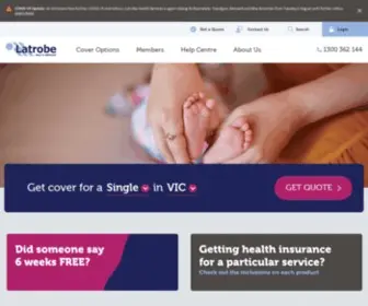 Latrobehealth.com.au(Latrobe health services) Screenshot