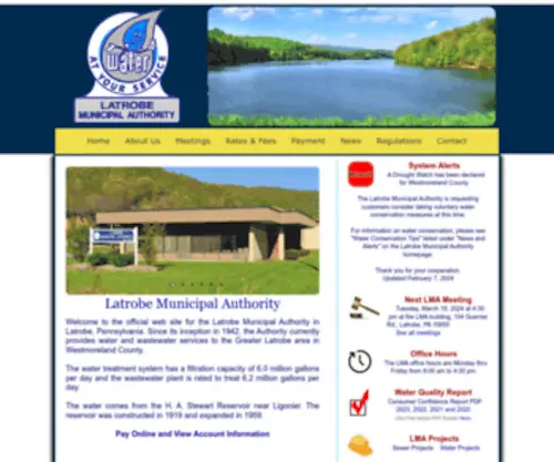Latrobema.com(Latrobe Municipal Authority) Screenshot