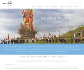 Latse.org(Supporting the vitality and continuity of Tibetan culture) Screenshot