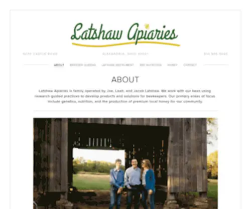 Latshawapiaries.com(LATSHAW APIARIES) Screenshot