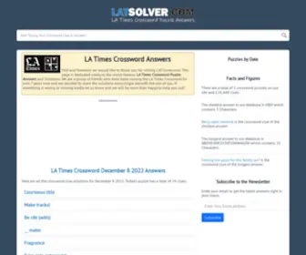 Latsolver.com(This page) Screenshot