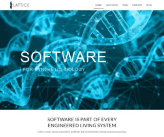 Latticeautomation.com(Software for synthetic biology) Screenshot