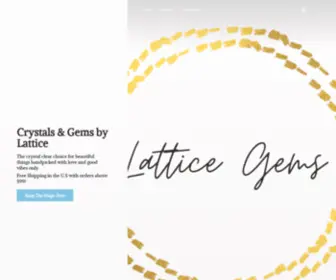 Latticegems.com(Crystals & Gems by Lattice) Screenshot