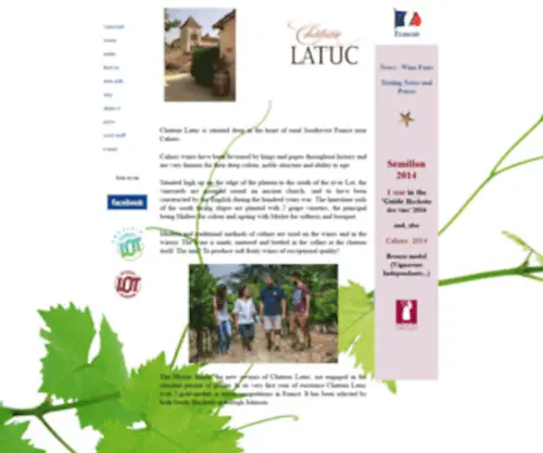 Latuc.com(Chateau Latuc) Screenshot