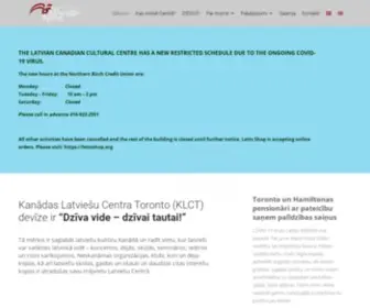 Latviancentre.org(Kanādas Latviešu Centra Toronto (KLCT)) Screenshot