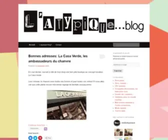 Latypiqueblog.com(L'atypique blog) Screenshot
