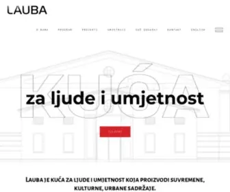 Lauba.hr(KUĆA ZA LJUDE I UMJETNOST) Screenshot