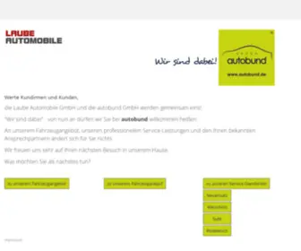 Laube-Automobile.de(Laube Automobile Fachzentrum GmbH) Screenshot