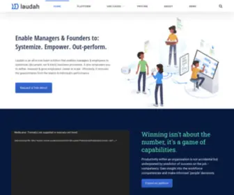 Laudah.com(Laudah is a Team Performance Enablement Solution) Screenshot