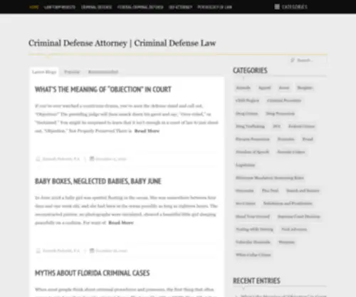 Lauderdalecriminaldefenseblog.com(Criminal Defense Attorney) Screenshot