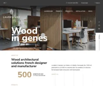 Laudescher.com(Fabricant de solutions architecturales bois) Screenshot
