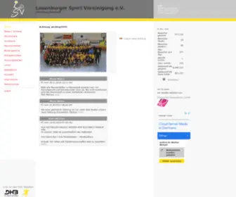 Lauenburg-Handball.de(Willlkommen auf den Seiten der Handballabteilung Lauenburgs) Screenshot