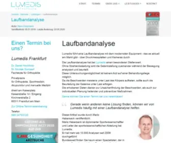 Laufanalyse-Frankfurt.de(Laufanalyse Frankfurt) Screenshot