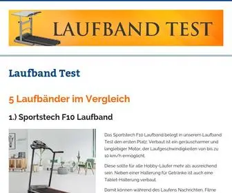 Laufband-Test-Vergleich.de(Laufband Test) Screenshot