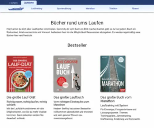 Laufbuecher.de(Laufbücher) Screenshot