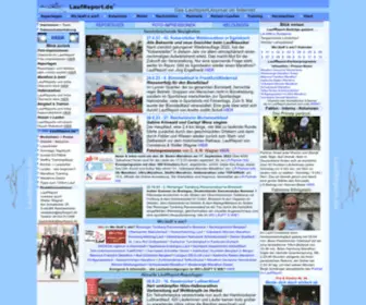 Laufreport.de(Das Laufsport Journal im Internet mit aktuellen Reportagen und Fotos zu Marathon) Screenshot